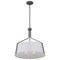 Nuvo Livingston 4-Light Pendant, E26 60W, Putty Gray, White Linen Fabric Shade 60/7668 - alternate 4